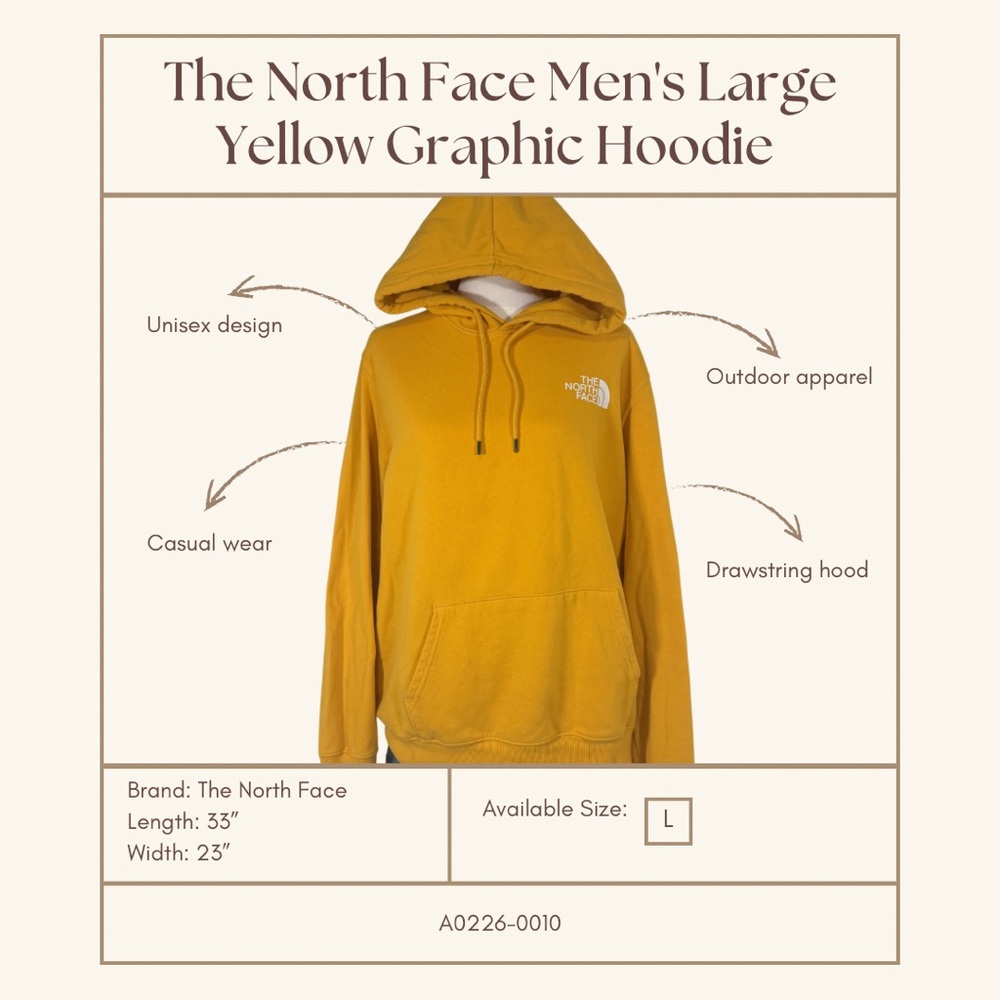 The North Face Men's Mustard Hoodie